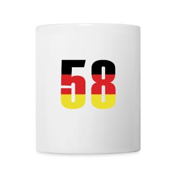 58 Number Germany Jersey - Mug - white - Front