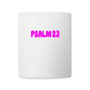 Psalm 23, Bibelvers, Jesus Christus - Tasse - Weiß - Vorne