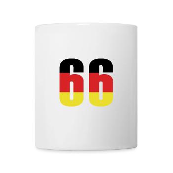 Maillot 66 Numéro Allemagne - Mug blanc - blanc - Devant