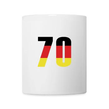 70 Zahl Deutschland Trikot - Tasse - Weiß - Vorne