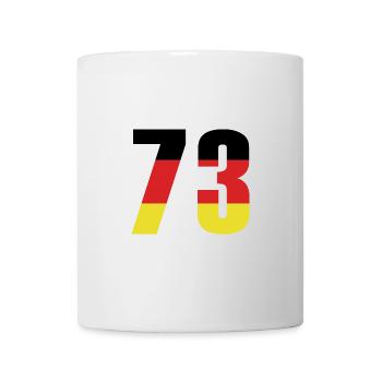 Maillot 73 Numéro Allemagne - Mug blanc - blanc - Devant