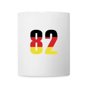 Maillot 82 Numéro Allemagne - Mug blanc - blanc - Devant