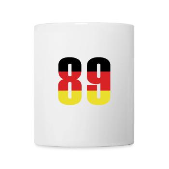 89 Zahl Deutschland Trikot - Tasse - Weiß - Vorne