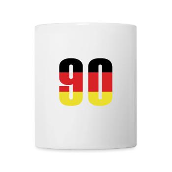 90 Zahl Deutschland Trikot - Tasse - Weiß - Vorne