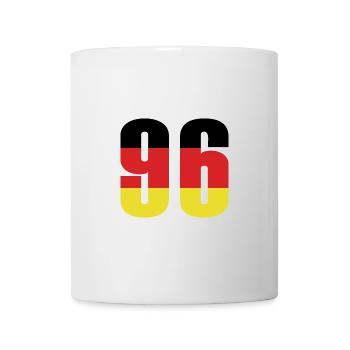 96 Zahl Deutschland Trikot - Tasse - Weiß - Vorne