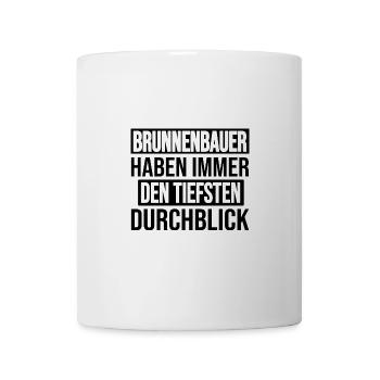 Fountain builders always have the deepest view - Mug - white - Front