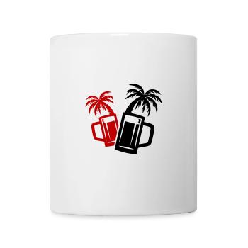 Beer Beach Palm Trees - Mug - white - Front