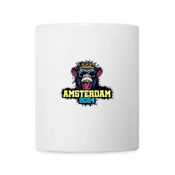 Amsterdam 2024 Affe - Tasse - Weiß - Vorne