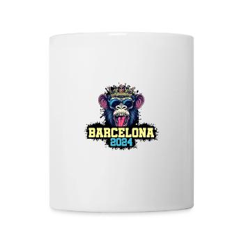 Singe de Barcelone 2024 - Mug blanc - blanc - Devant