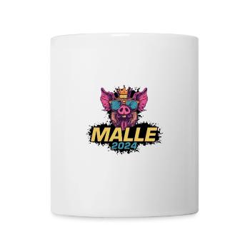 Malle 2024 Cochon de fête - Mug blanc - blanc - Devant