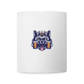 Bière Wolf Drôle - Mug blanc - blanc - Devant