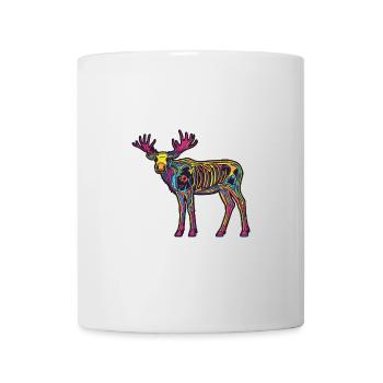 Elch Halloween Tier - Tasse - Weiß - Vorne
