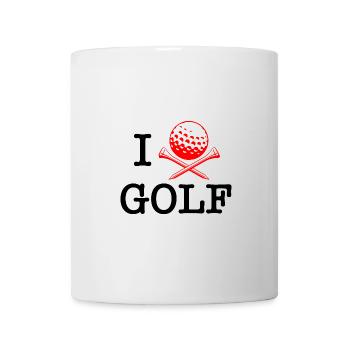 Ich liebe GOLF - Tasse - Weiß - Vorne