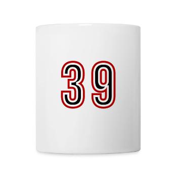 Maillot 39 Années - Mug blanc - blanc - Devant