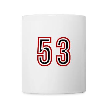 Maillot 53 Années - Mug blanc - blanc - Devant