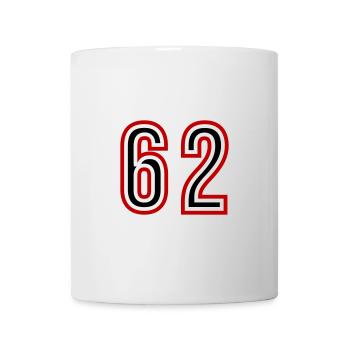 62 Number Years Jersey - Mug - white - Front