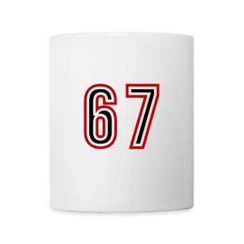 67 Number Years Jersey - Mug - white - Front