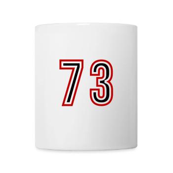 73 Number Years Jersey - Mug - white - Front