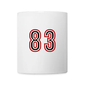 83 Number Years Jersey - Mug - white - Front