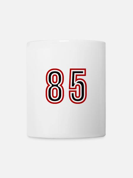 Maillot 85 Nombre d’années - Mug blanc - blanc