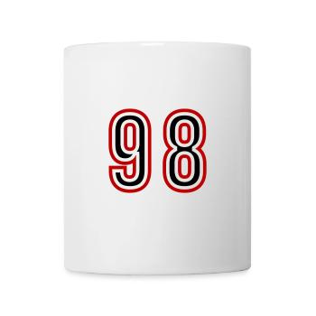 98 Number Years Jersey - Mug - white - Front