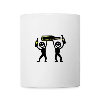 Enterrement de vie de garçon Beer Stick Figure - Mug blanc - blanc - Devant