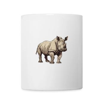 Rhinoceros Animal - Mug - white - Front