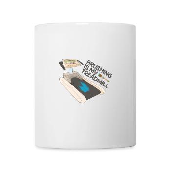Cool Artist Brushing Is My Treadmill Painter Gift - Mug - white - Front