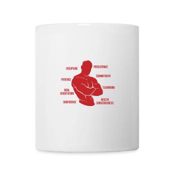 Fitness Motivation Bodybuilder Skills Anatomy - Mug - white - Front