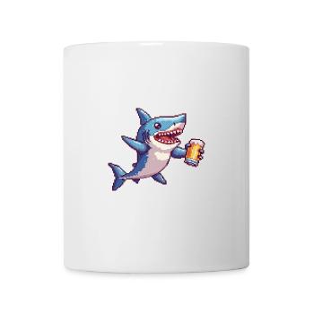 Shark Beer Pixel - Mug - white - Front