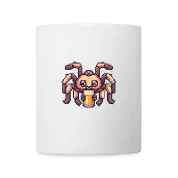 Tarantula Bier Spinne Pixel - Tasse - Weiß - Vorne