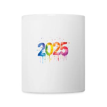 2025 année Coloré - Mug blanc - blanc - Devant