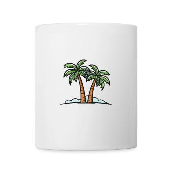 Palmen Insel Urlaub - Tasse - Weiß - Vorne