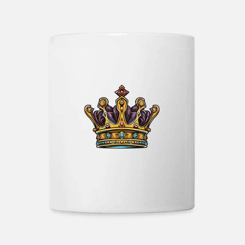 Krone Symbol - Tasse - Weiß