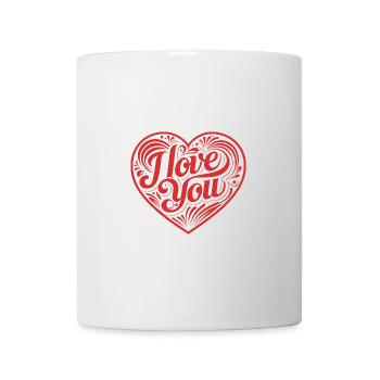 I love You - Valentine' Day - Love - Gift - Mug - white - Front