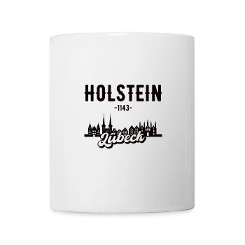 Lübeck Skyline Geschenk - Tasse - Weiß - Vorne