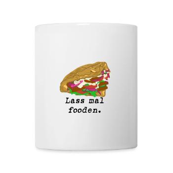 DÖNER Lass mal fooden - Tasse - Weiß - Vorne