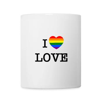 I love love - Mug blanc - blanc - Devant