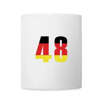 48 Number Germany Jersey - Mug - white - Front