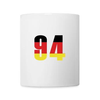 94 Zahl Deutschland Trikot - Tasse - Weiß - Vorne