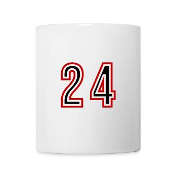 24 Number Years Jersey - Mug - white - Front