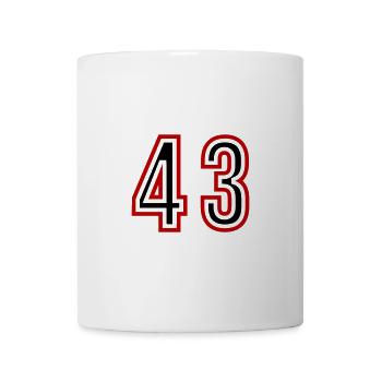 43 Number Years Jersey - Mug - white - Front