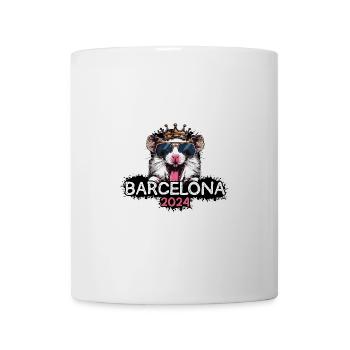 Barcelone 2024 Hamster de fête - Mug blanc - blanc - Devant