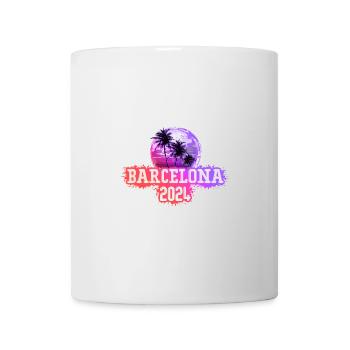 Palmiers de Barcelone 2024 - Mug blanc - blanc - Devant