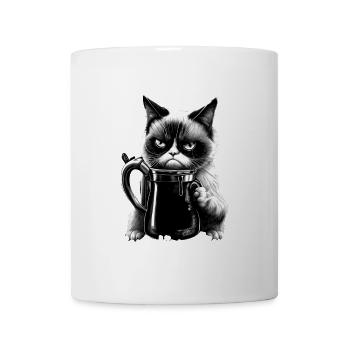 Guten Morgen Ganz dünnes Eis - Katze - Tasse - Weiß - Vorne