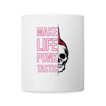 Point cool Dire la vie en rose idée cadeau - Mug blanc - blanc - Devant