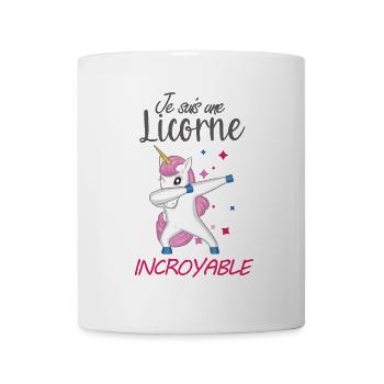 Je suis une licorne incroyable - Mug blanc - blanc - Devant