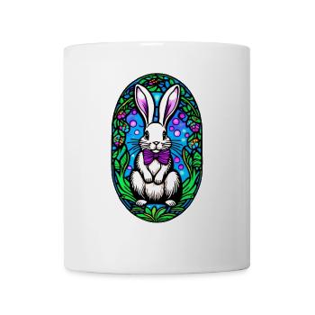 Easter Bunny Rabbit White colorful - Mug - white - Front