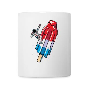 Glace Astronaute popsicle - Summer american - Mug blanc - blanc - Devant