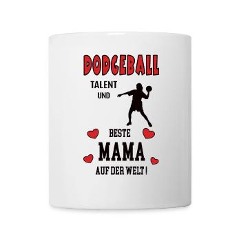 Dodgeball Spielerin Mama Dodgeballerin Mutter Frau - Tasse - Weiß - Vorne